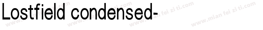 Lostfield condensed字体转换